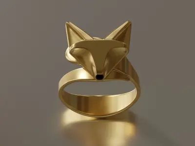 fox ring 3D print model 3D print model