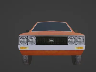 Hyundai Pony Low-poly 3D model