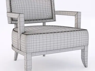 contemporary armchair 3D model