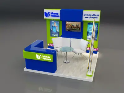 Booth Exhibition Stand a 652c  3D model