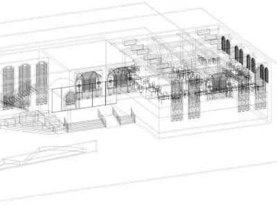 Revit Arabian 3D Design Restaurant 3D model