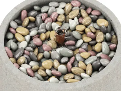 Bebel Pebble Fountain-Tall 3D model