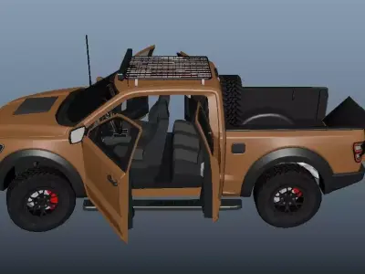 Ranger Raptor Low-poly 3D model