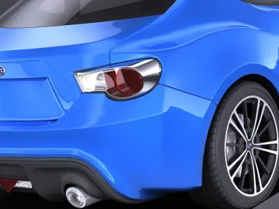 Subaru BRZ 2015 VRAY 3D model