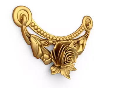 classic decorative swag onlay cnc 3d printing stl 09 3D print model