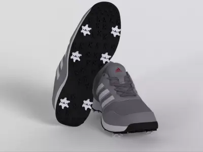 ADIDAS Mens Tech Response 2 Golf Shoe Low-poly 3D model