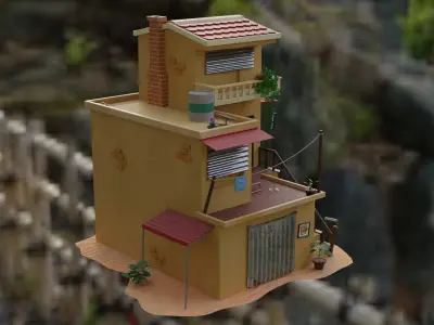 Sitilized House 3D model