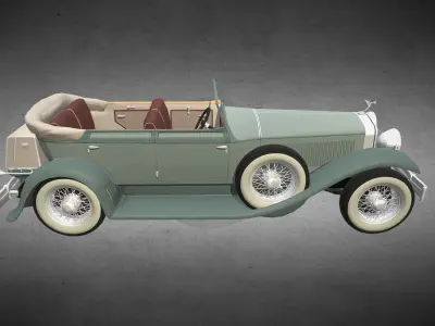 ISOTTA FRASCHINI TIPO 8A Low-poly 3D model