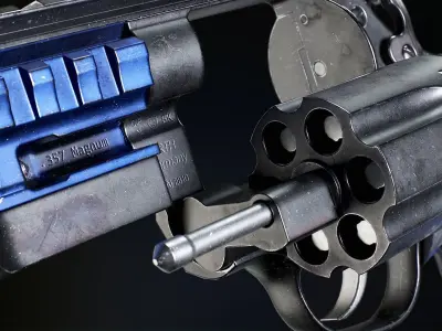 Korth Super Sport ALX and Compensator Low-poly 3D model