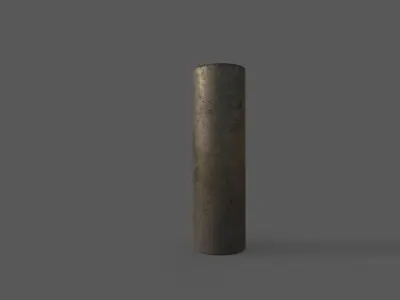 Set pipe modules Low-poly 3D model