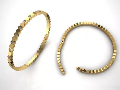 Jewelry Bracelet  gold  3D print model