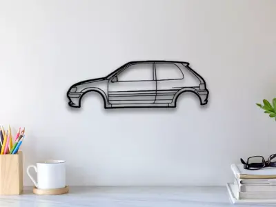 1998 Peugeot Wall Art 3D print model