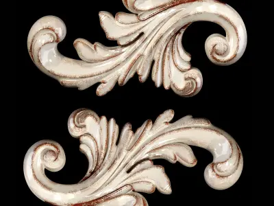 Classic carved 052 3D model