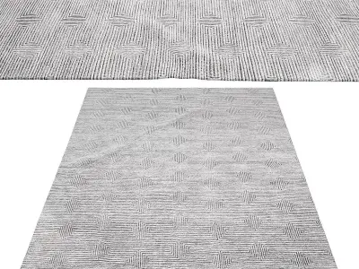 LABYRINTH HAND-KNOTTED RUG Low poly Low-poly 3D model