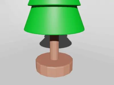 Christmas tree figurine Low poly Low-poly 3D model get