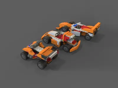 Lego Sport Cars 3D model