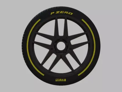 Miniature Enkei Icon Rim and Tire - 3D Print - No Textures 3D print model