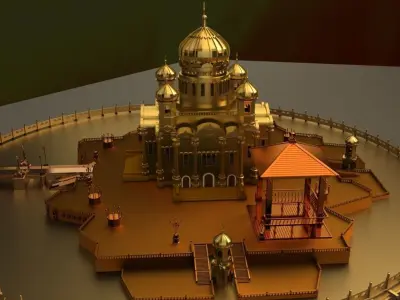 Chinese pavilion 3D model