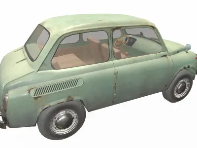 ZAZ 965 Low-poly 3D model