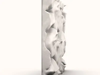 Irregular Rock Retaining Wall Model 3D model