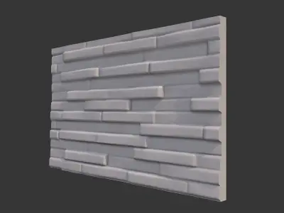 Dusty Rocky Wall Scene Prop 3D model