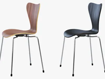 Fritz Hansen Series 7 chair 3D model