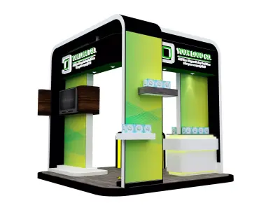 Booth Exhibition Stand a531b 3D model