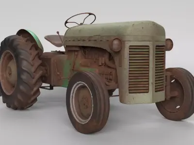 Old Tractor 3D model