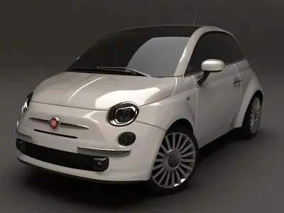 Fiat 500 3D model