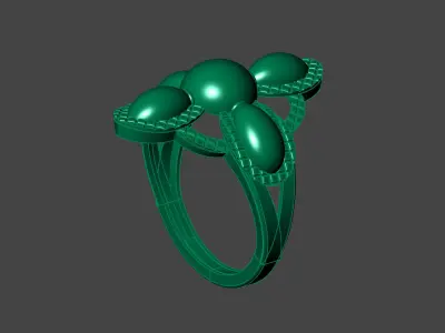 Plain Ring Women Ready STL 3DM Models Womens Rings 3D models 3D print model 73