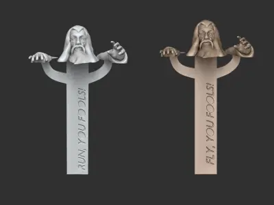 Gandalf Bookmark - Lord of the Rings Creative 3D print model