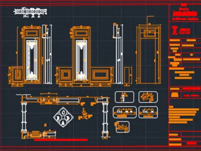  Drawings for Classic  Architecture Drawings EXECUTIVE DRAWING 3D print model