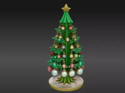 Christmas Ornament Tree Stand 3D Model Decoration 3D print model