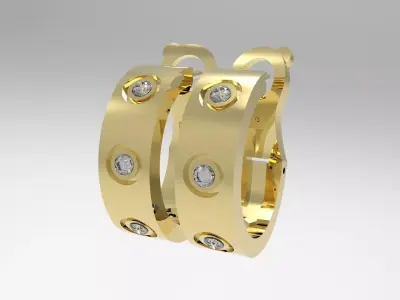 EARRINGS N - 207 3D print model