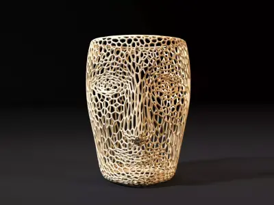 Vase face 3D print model