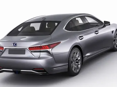 Lexus LS500 2021 hybrid and F-sport 3D model