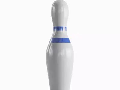 Bowling Pin 02 Low-poly 3D model