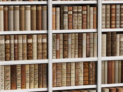 Classic Books 50 3D model