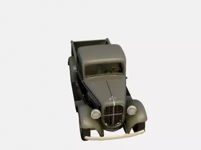 1930s Vintage Pickup Truck Model Early Classic Utility Vehicle 3D model