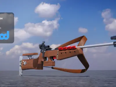 Biathlon Rifle 3D model