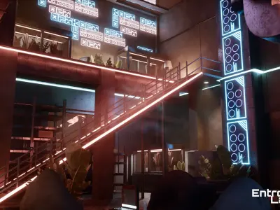 Cyberpunk Apartment  Low-poly 3D model