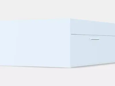 BRIMNES Bed frame with storage 6 Low-poly 3D model