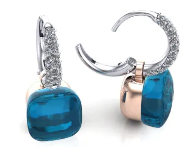 Nudo Classic Earrings 3D print model