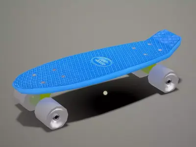 Skateboard Low-poly 3D model Low-poly