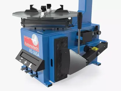 Automotech AS-24SA Semi-Automatic Tyre Changer 3D model