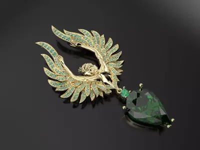 Magerit Carrera pendant 3D print model