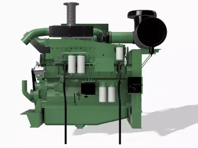 QSK23 Generator cummins diesel engine 3D print model
