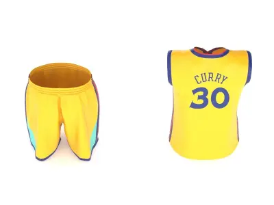 Basketball Vest and Shorts 3D model