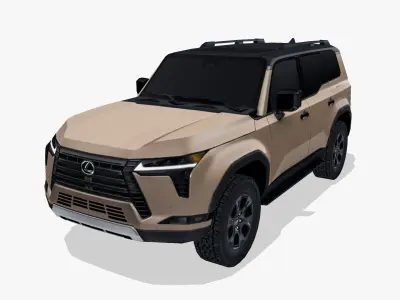 Lexus GX 2024 Low-poly 3D model