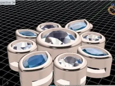 Flower necklace 405 3D print model